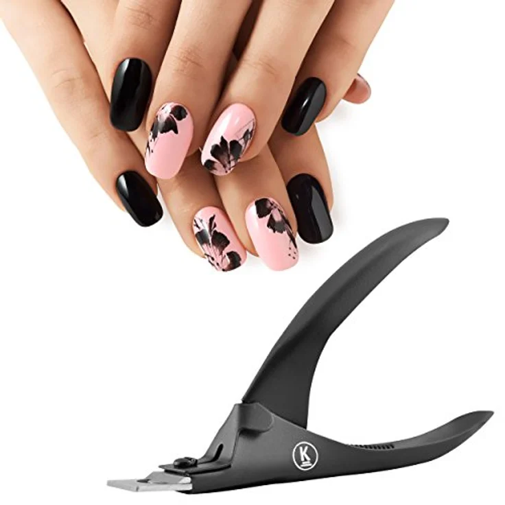K-Pro Nagelknipser K-Pro Tip-Cutter - Schwarz, mit verschiedenen Nagelstilen und Edelstahl-Schneidfläche – Bild 3