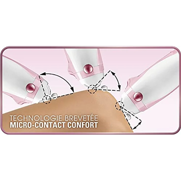 Calor Silence Soft Epilierer, 24 Pinzetten, ultraleise Technologie, kabellos, pink-weiß – Bild 4