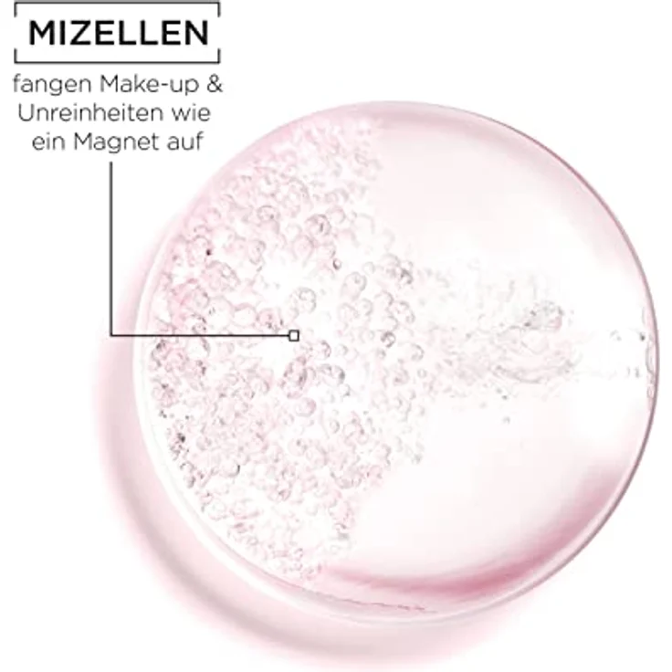 Garnier All-in-1 Mizellen Reinigungswasser mit Rosenwasser für einen besonderen Glow, Make up Entferner und Gesichtsreinigung für empfindliche Haut, Skin Active, 1 x 400 ml – Bild 4