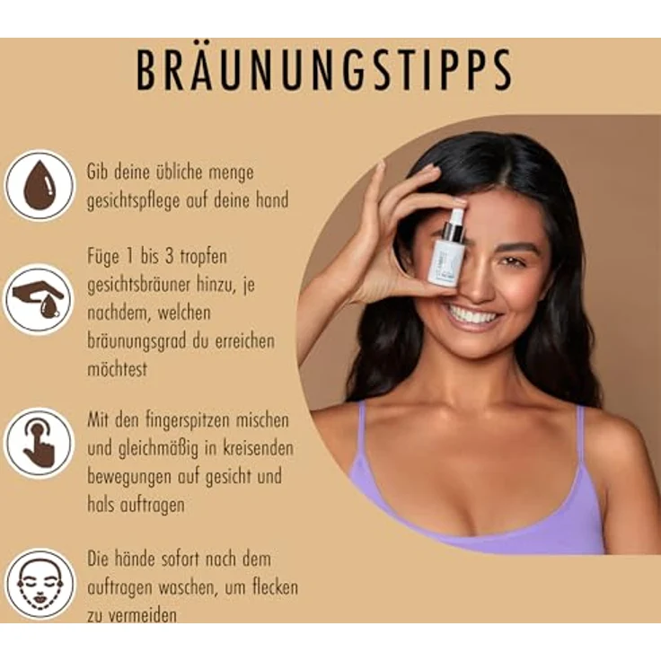 ST. MORIZ Professional Clear Face Tanning Drops, Selbstbräuner für Gesicht, dermatologisch getestet, 50ml – Bild 5
