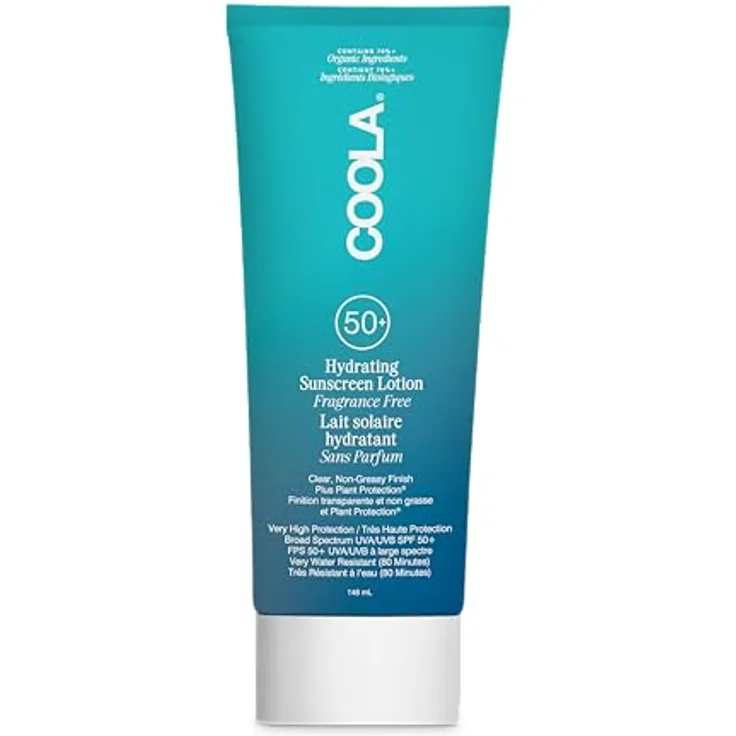 COOLA Classic Body Sunscreen Lotion SPF 50+, Fragrance Free, 148ml