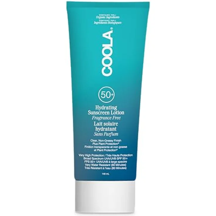 COOLA Classic Body Sunscreen Lotion SPF 50+, Fragrance Free, 148ml
