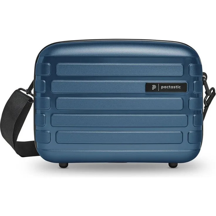 Pactastic Beautycase Collection 04, Polypropylen - Organisiertes Reiseset mit geräumigen Reißverschlussfächern, bequemer Crossbody-Tragegurt, Schwarz