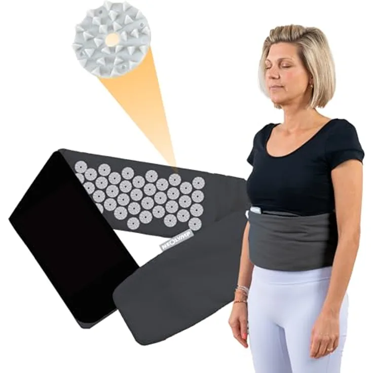 NEOLYMP Akupressurgürtel, Vielseitige Stimulation mit verstellbarem Klettverschluss zur Linderung von Verspannungen und Förderung der Durchblutung