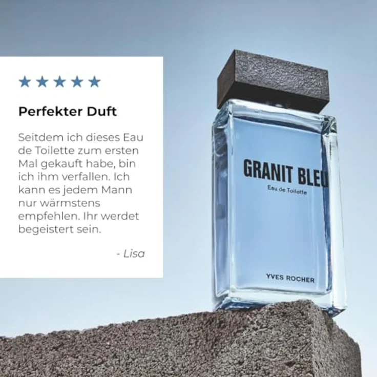 Yves Rocher GRANIT BLEU Eau de Toilette - Herrenduft mit Bergamotte, Bretonischer Alge und Sandvetiver - Inspiriert von der Kraft des Ozeans - 100 ml – Bild 4