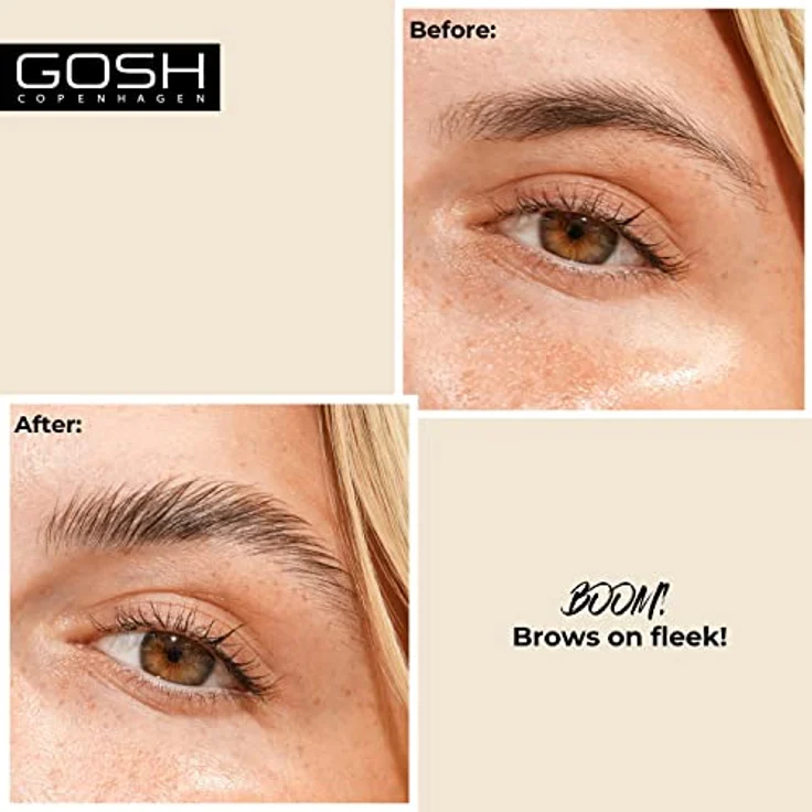 Gosh Brow Lift Augenbrauen-Gel, 2 in 1 Bürste mit Langzeiteffekt, Farbton 001, 6 ml – Bild 3