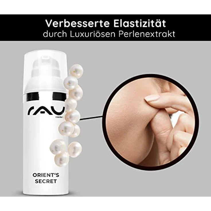 RAU Cosmetics Anti-Aging Creme Orient's Secret – Feuchtigkeitspflege mit Perlenextrakt, Hyaluronsäure & Vitamin E, 50 ml, für trockene & reife Haut – Bild 3