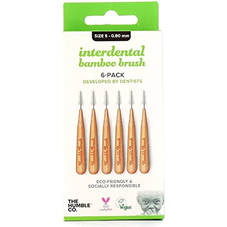 The Humble Co Interdentalbürste, Bambus, Größe 5, Grüne Humb, 1er Pack (1 x 300 g) – Bild 2