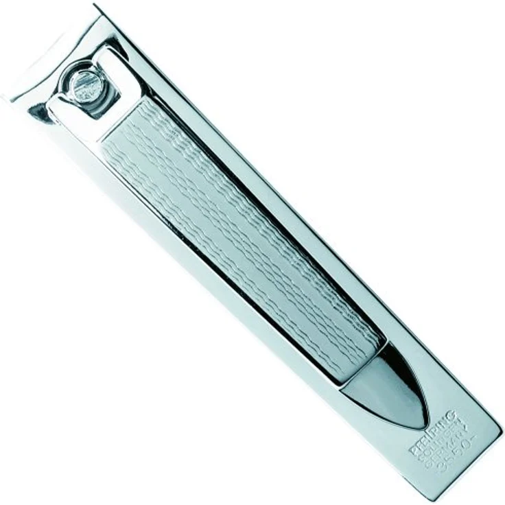 Pfeilring Nailcare guillochiert, vernickelt, groß Nagelknipser 1 Stk