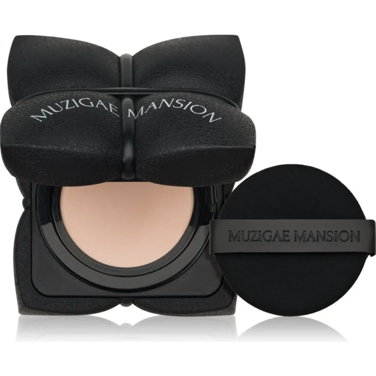 MUZIGAE MANSION Sleek Matt Cushion Foundation, langanhaltendes Make-up mit SPF 50+, Farbton N21, 15 g