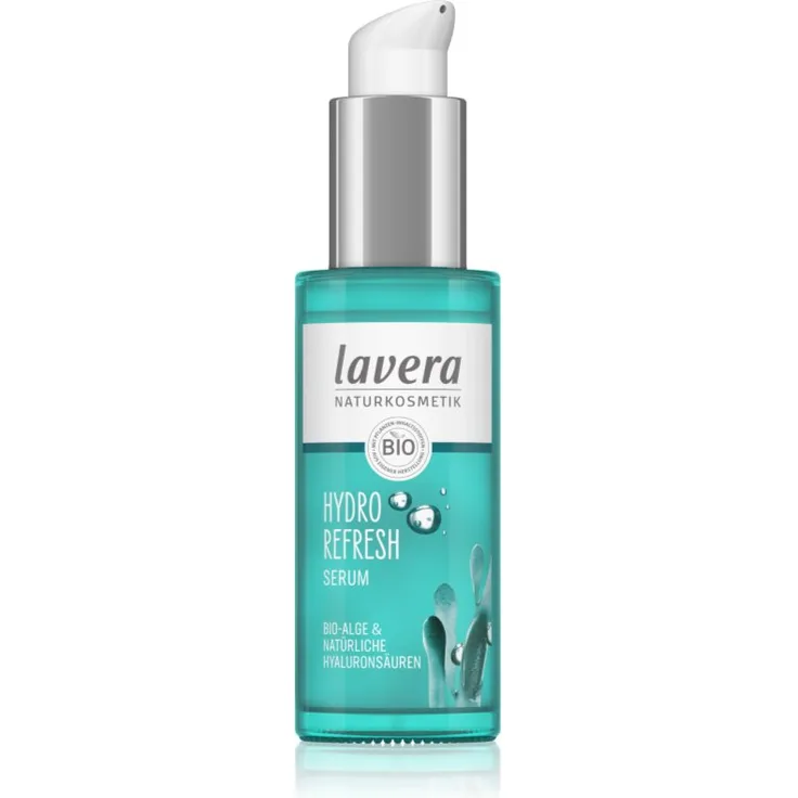 Lavera Hydro Refresh, feuchtigkeitsspendendes Gesichtsserum mit hoher Konzentration an aktiven Inhaltsstoffen, 30 ml