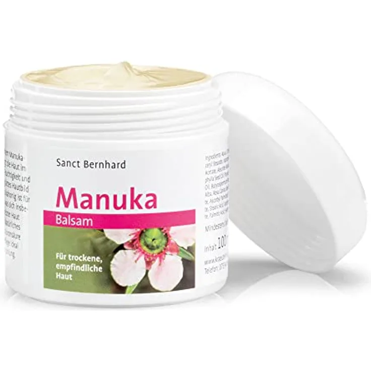 Sanct Bernhard Manuka-Balsam, Intensive Pflege für trockene, empfindliche Haut mit echtem Manukahonig, 100ml