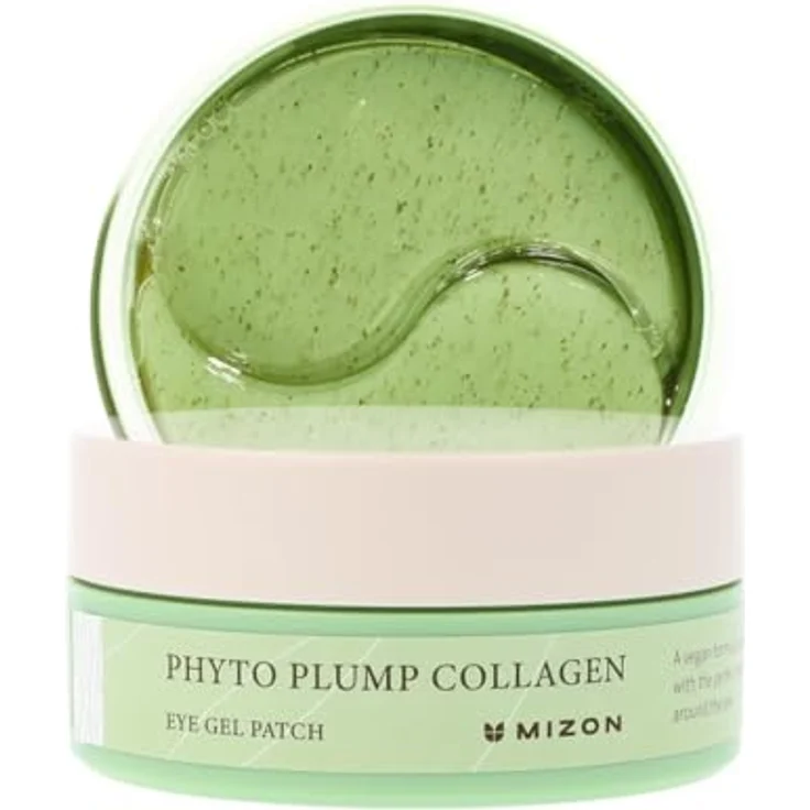 Mizon Phyto Plump Collagen Hydrogel-Pads, Augenpflege gegen Falten, 60x1,5 g, vegan – Bild 1