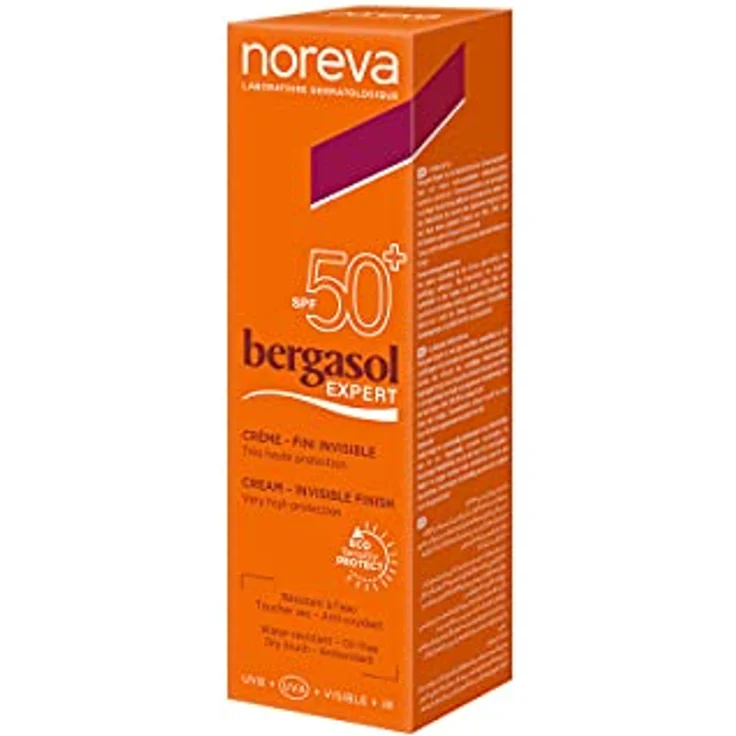 Noreva Bergasol Expert Invisible Finish Creme LSF 50+, 50 ml, umfassender UV-Schutz gegen Hautalterung – Bild 2