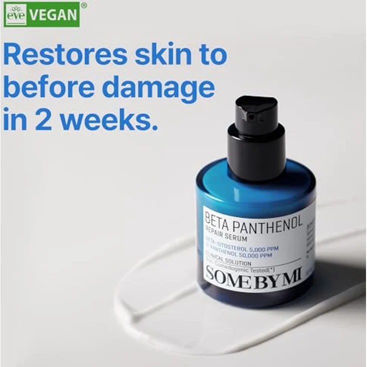 Some By Mi Beta Panthenol Repair Serum, beruhigendes und hydratisierendes Gesichtsserum für empfindliche Haut, 30 ml – Bild 2