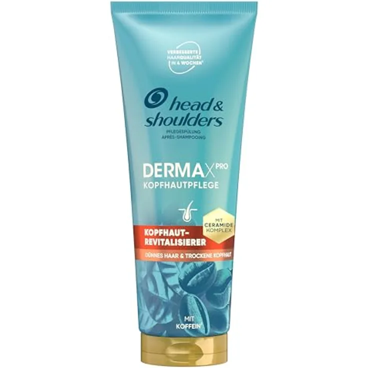 Head & Shoulders DERMAXPRO Revitaliser, Haar- & Kopfhautpflegespülung / Stärkt Haarfasern / 220 ml, mit Vitamin E, Niacinamid & Aloe
