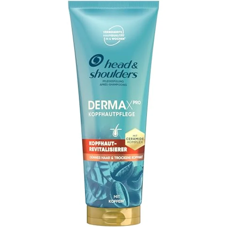Head & Shoulders DERMAXPRO Revitaliser, Haar- & Kopfhautpflegespülung / Stärkt Haarfasern / 220 ml, mit Vitamin E, Niacinamid & Aloe – Bild 1