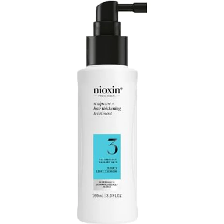 NIOXIN System 3 Scalp + Hair Thickening Leave On Treatment - Serum für geschädigtes Haar mit leichter Ausdünnung - mit Niacinamid und Biotin (100 ml) - Anti-Haarausfall-Serum mit UV-Schutz