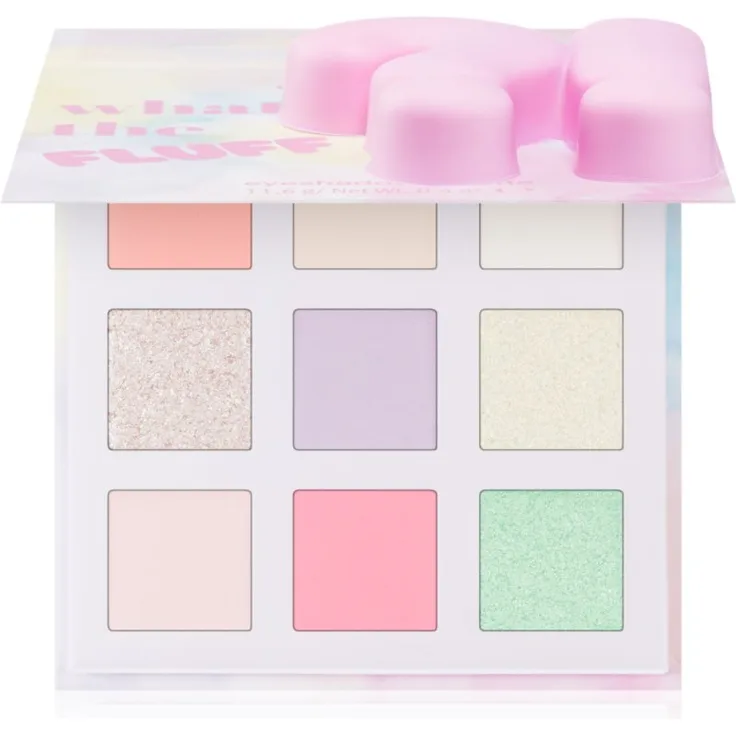 essence WHAT THE FLUFF?! Lidschattenpalette 01 Cotton Candy Skies, 11.6 g, mit reichhaltigen Pigmenten, vegan und schimmernd-matt