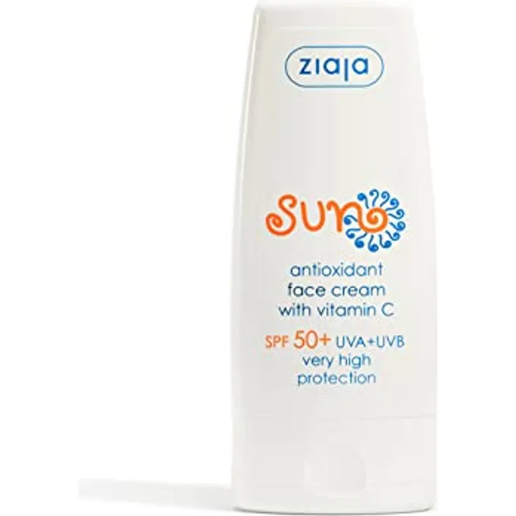 Ziaja Crema Facial Antioxidante Spf 50+ Con Vitamina C - 50 Ml, Sonnencreme & -spray, Ideales Produkt, Einfache Anwendung, Langlebiges Produkt.