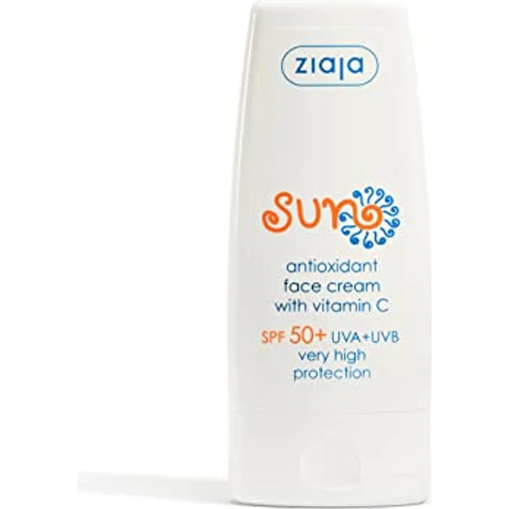 Ziaja Crema Facial Antioxidante Spf 50+ Con Vitamina C - 50 Ml, Sonnencreme & -spray, Ideales Produkt, Einfache Anwendung, Langlebiges Produkt.