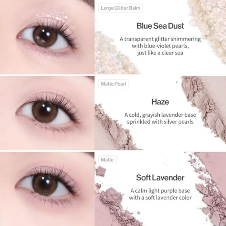 Unleashia Glitterpedia Eye Palette N°4, Lidschattenpalette mit 9 Farben, All of Lavender Fog, 7,5 g – Bild 6