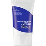 IsNtree Natürliche Sonnencreme mit Hyaluronsäure SPF50 PA++++ 50 ml 1,69 fl.oz | Gleicht den Hautton aus | Leichter Sonnenschutz | Spendet Feuchtigkeit