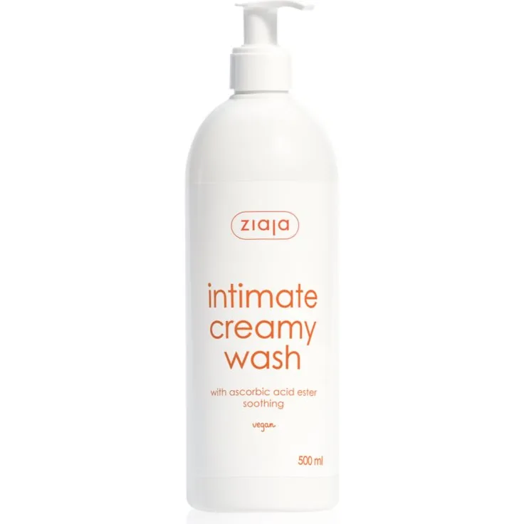 Ziaja Intima, Intimpflegecreme 500 ml für Damen, pH-neutral, feuchtigkeitsspendend, vegan