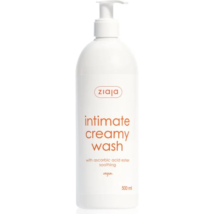 Ziaja Intima, Intimpflegecreme 500 ml für Damen, pH-neutral, feuchtigkeitsspendend, vegan