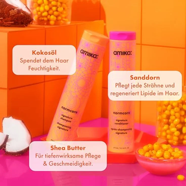 amika Normcore Signature Hair Conditioner 1000 ml, Haarspülung mit Vitaminen & Antioxidantien für Geschmeidigkeit & Pflege, intensive Feuchtigkeit, für feines Haar, vegan, sulfat- und parabenfrei – Bild 4