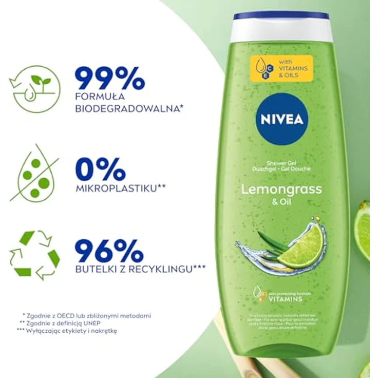 Nivea Lemongrass & Oil Erfrischendes Duschgel mit Ölperlen 500 ml – Bild 6