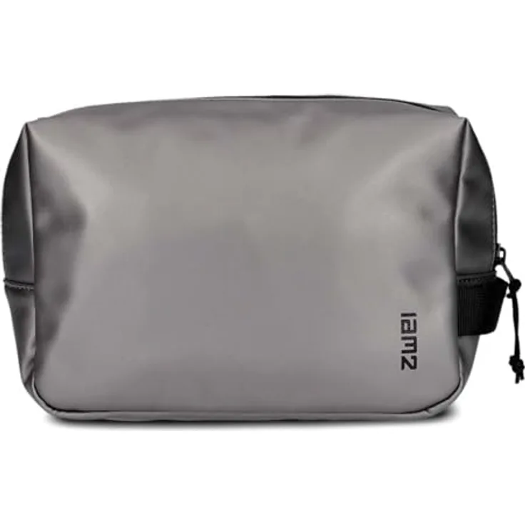 Zwei Kulturbeutel Necessaire CAN50 Metallic, geräumig und organisiert, Stone hellgrau