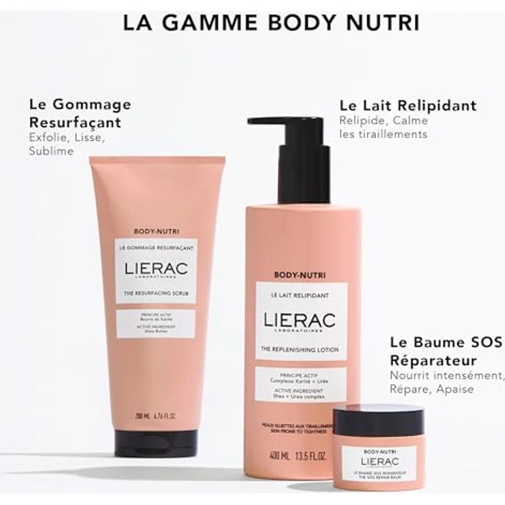 Lierac Body Nutri Latte Relipidante 400 ml, feuchtigkeitsspendende Bodylotion – Bild 4