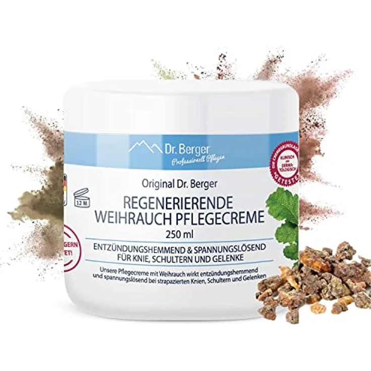 Dr. Berger regenerierende Weihrauch Pflegecreme, entzündungshemmend und spannungslösend, 100% Naturkosmetik, 50ml – Bild 1