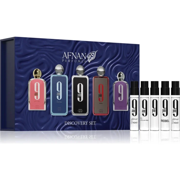Afnan 9 Series Set Unisex, 5x2 ml Eau de Parfum Proben für Frauen und Männer