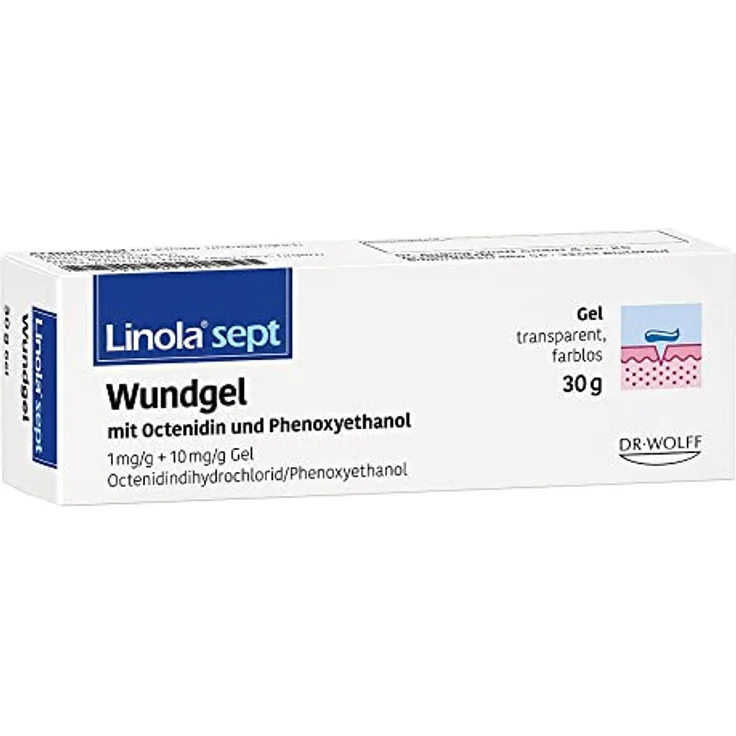 Linola sept Wundgel 30 g, Wunddesinfektion mit Octenidin und Phenoxyethanol für Schürf- und Schnittwunden – Bild 2