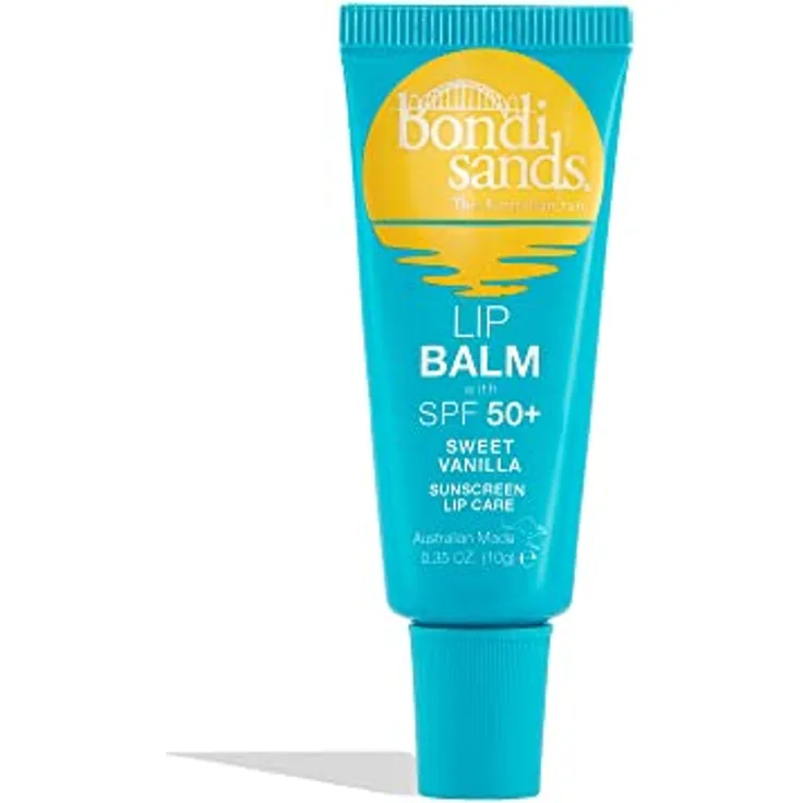 Bondi Sands – Lip Balm SPF 50+ Sweet Vanilla – feuchtigkeitsspendende Lippenpflege mit LSF 50 für einen umfangreichen Sonnenschutz, 10 g