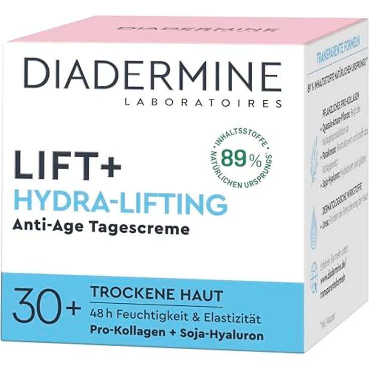 Diadermine Lift+ Tagespflege Hydra-Lifting Tagescreme, H2O, Straffende Anti-Age Pflege mit 48h Feuchtigkeit, 50 ml