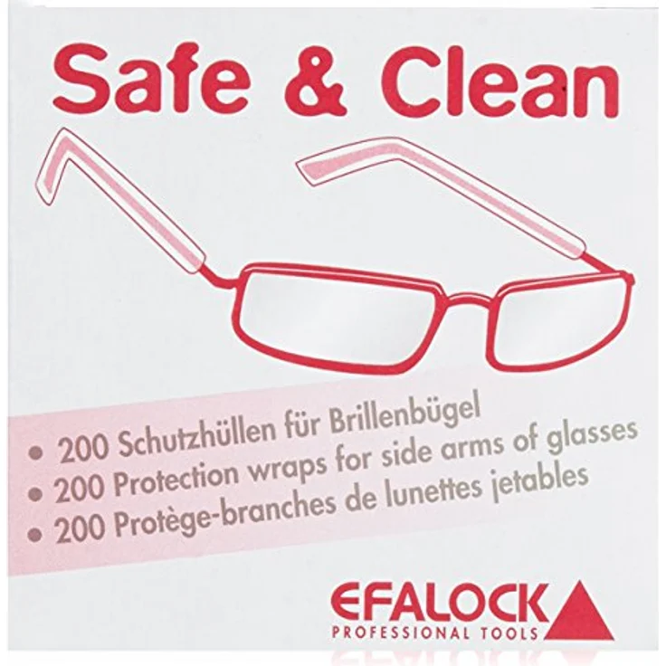 Efalock Einweg-Brillenbügelschutz Rolle mit 200 Stück – Bild 2
