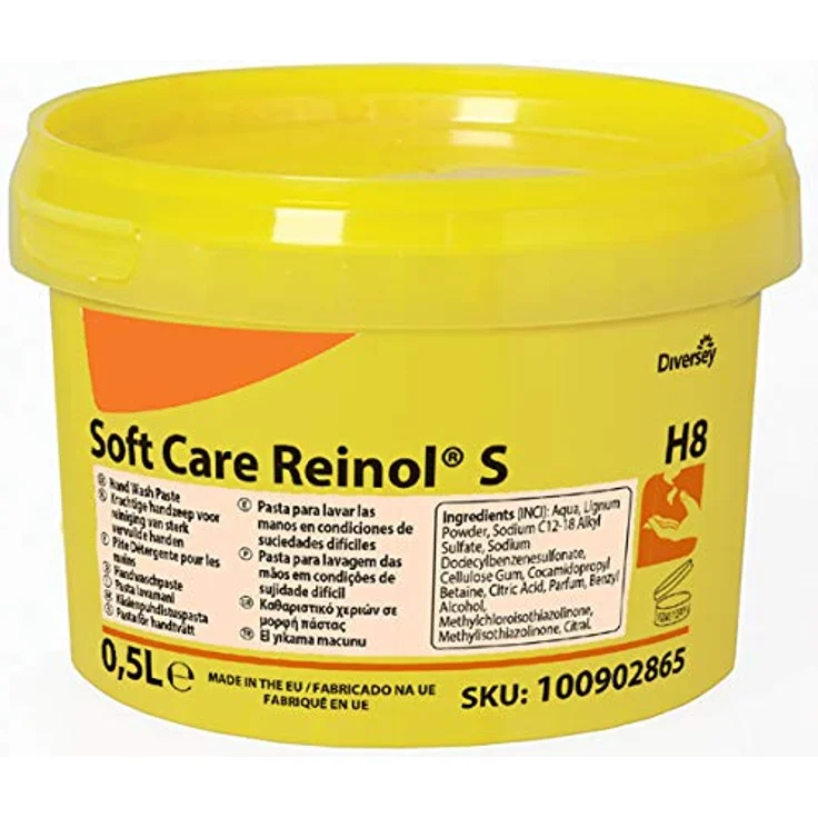 Diversey Soft Care REINOL S Handwaschpaste, 0,5 L, mit natürlichem Reibemittel