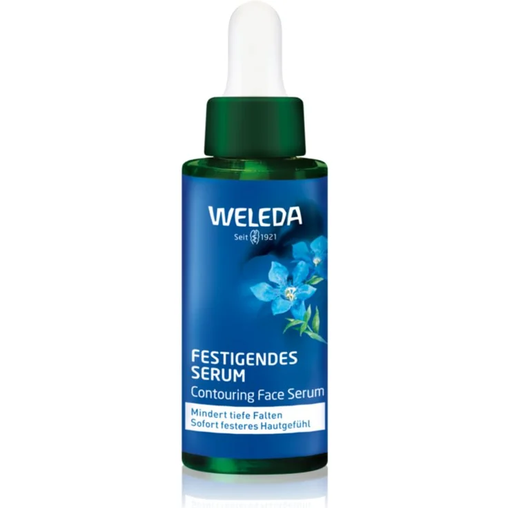 Weleda Blue Gentian & Edelweiss Lifting-Serum, 30 ml, straffend und feuchtigkeitsspendend, vegan, für Tag und Nacht