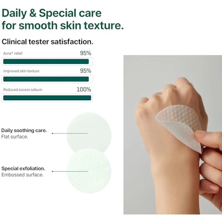 SOME BY MI AHA BHA PHA 30 Days Miracle Truecica Clear Pad – 70 Pads, 4,22 Unzen, 125 ml – Mildes Peeling-Toner-Pad mit niedrigem pH-Wert für empfindliche Haut – Akne-Pflege - Teebaum & Centella Asiatica Bark Extrakte – Bild 5