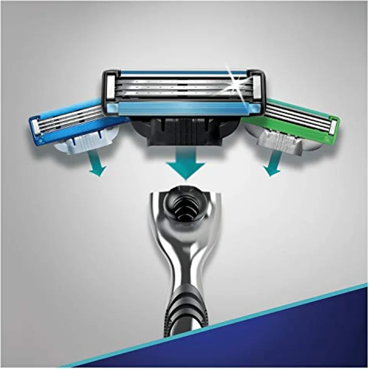 Gillette Mach3 Rasierer, 1 Rasierer mit 2 Rasierklingen – Bild 3