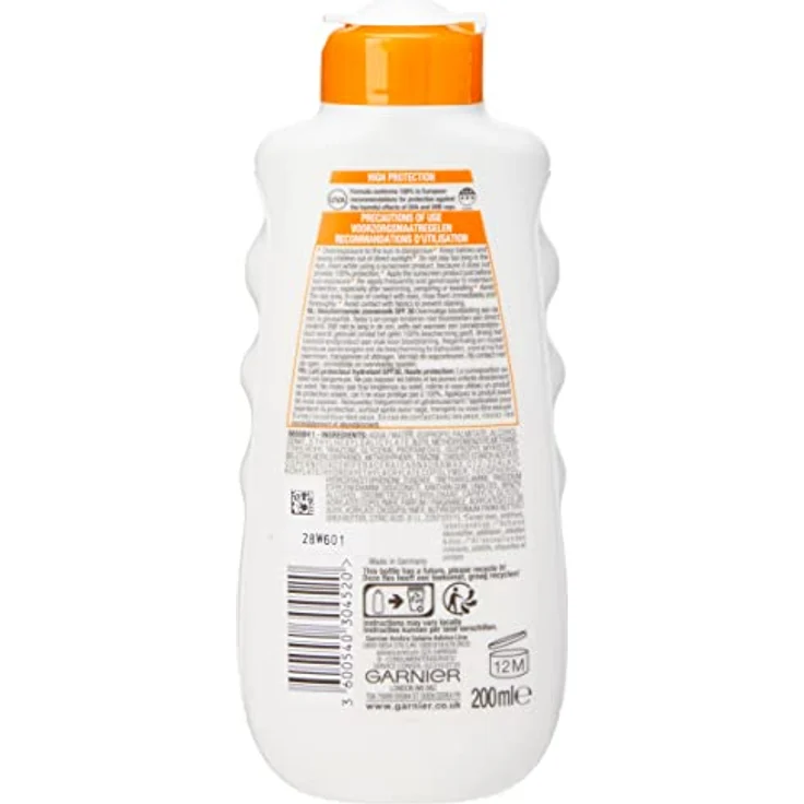 Garnier Ambre Solaire Ultra-Feuchtigkeitsschutz High Lotion LSF30 200 ml – Bild 2