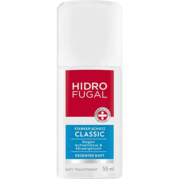 Hidrofugal Classic Zerstäuber, Anti-Transpirant mit dezentem Duft, 6er-Pack (6 x 55 ml)