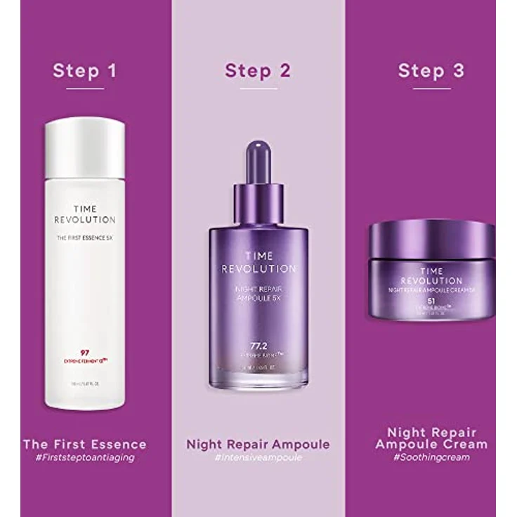 Missha Time Revolution Night Repair Probio Ampoule Tuchmaske 1 Stück – Bild 5