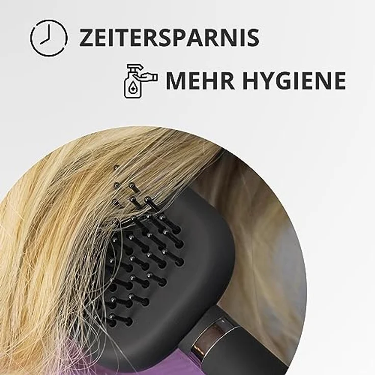 Bellody® Original Haarbürste - Bürste mit patentierter Reinigungsfunktion - sanft zum Haar, schont die Haare und massiert die Kopfhaut - Hair Brush in Classic Black – Bild 5