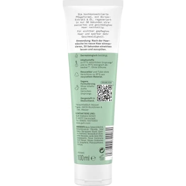 Guhl 30_sek Intensiv Kur - Reparatur - 100ml - Hochkonzentrierte Pflegeformel - Intensiv wie eine Kur - Schnell wie eine Spülung - Ohne Silikone – Bild 2