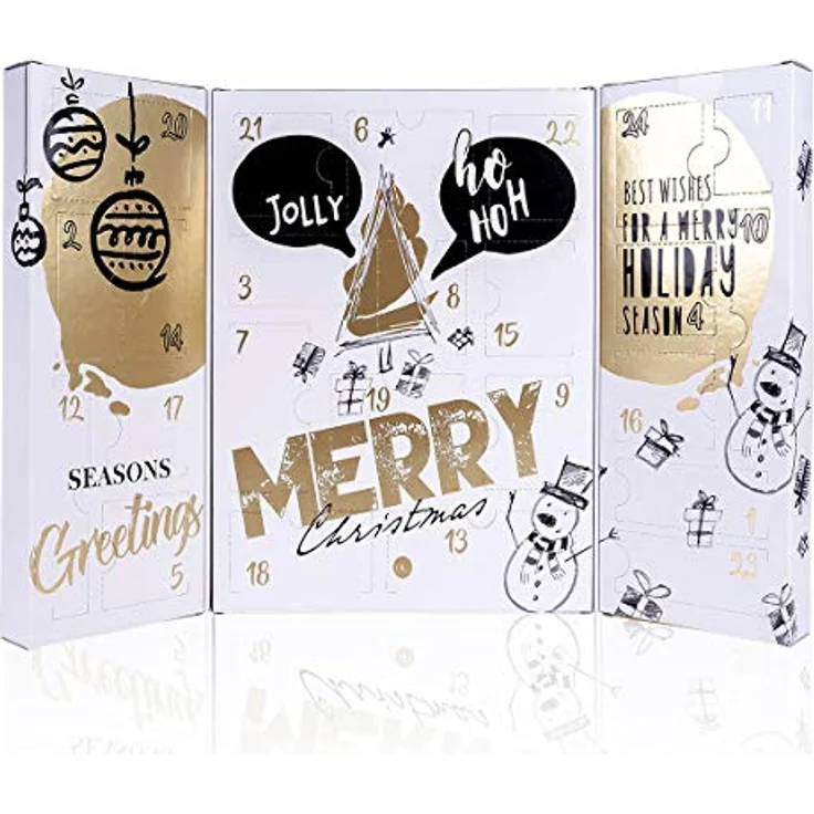 Accentra Beauty Adventskalender Dekorative Kosmetik Gold Buchförmig aufklappbar, für Frauen, Damen – Bild 5