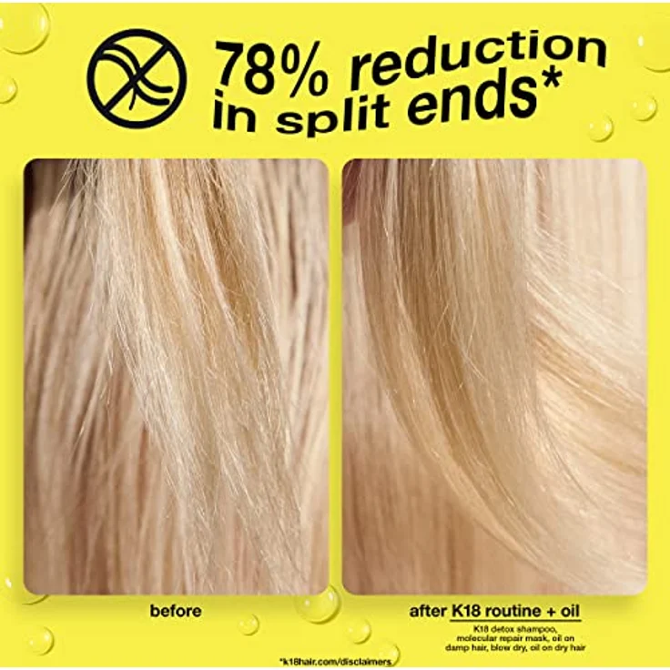 Generisch K18 Molecular Repair Hair Oil - Schwereloses Öl stärkt, repariert Schäden, reduziert Frizz, verbessert den Glanz für alle Haartypen - 30 ml, 0.15 pounds – Bild 3